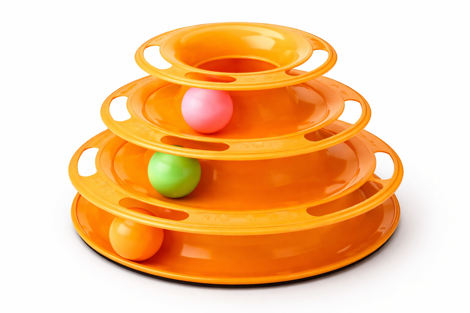 Cat Toy Tower 3 Level – Interactive Rolling Ball Track Toy for Indoor Cats